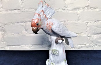 Фарфоровый попугай какаду мейссен фарфор купить Meissen
